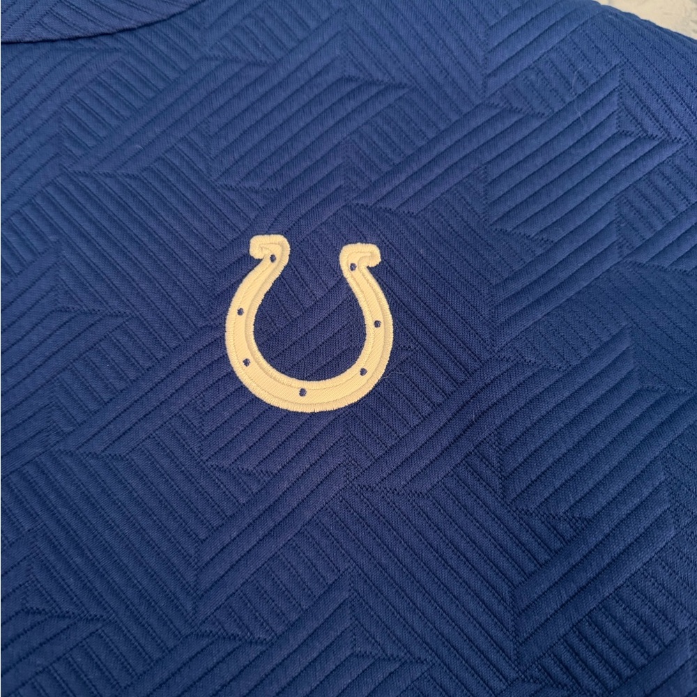 Indianapolis Colts NFL Scouting Combine Blue Quilted Sweatshirt Women’s 2XL - Picture 3 of 4
